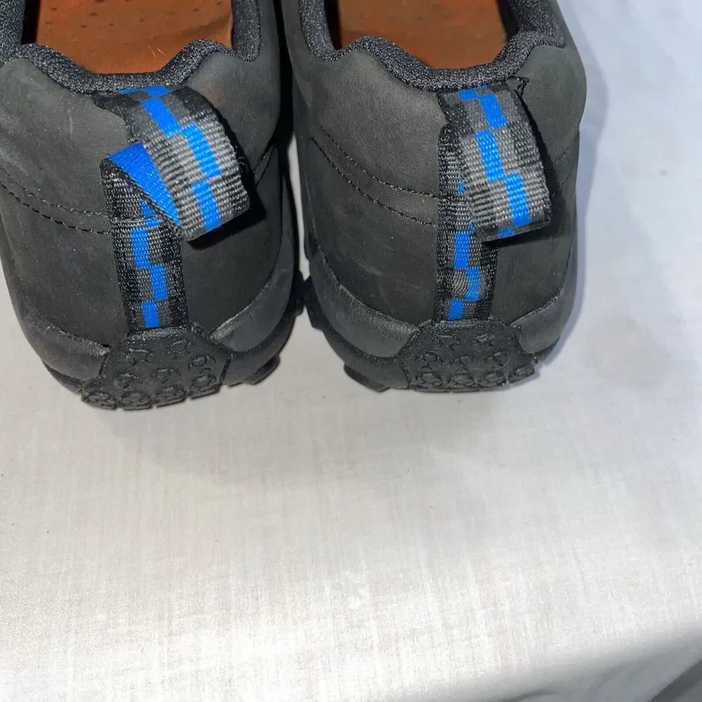Merrell Mens Safety Shoes Size 13 M Black Leather Steel Toe Oil & Slip Resistant